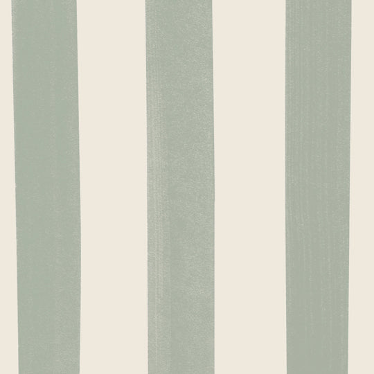 Watercolour Stripes Large - Sage & Cream