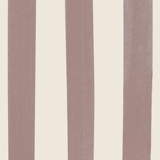 Watercolour Stripes Large - Chocolate & Cream