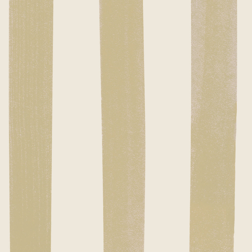 Watercolour Stripes Large - Mustard & Cream