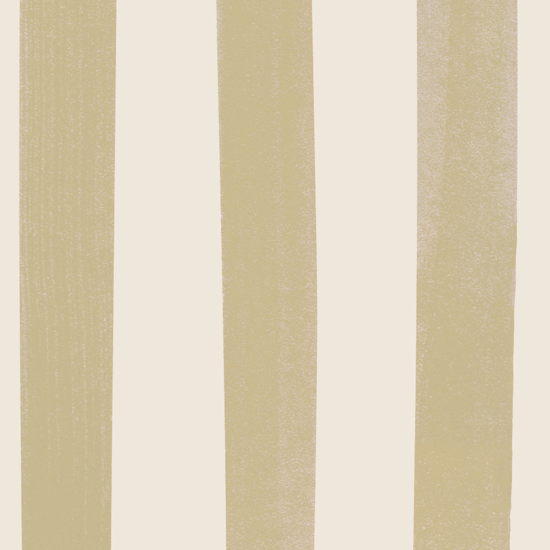 Watercolour Stripes Large - Mustard & Cream