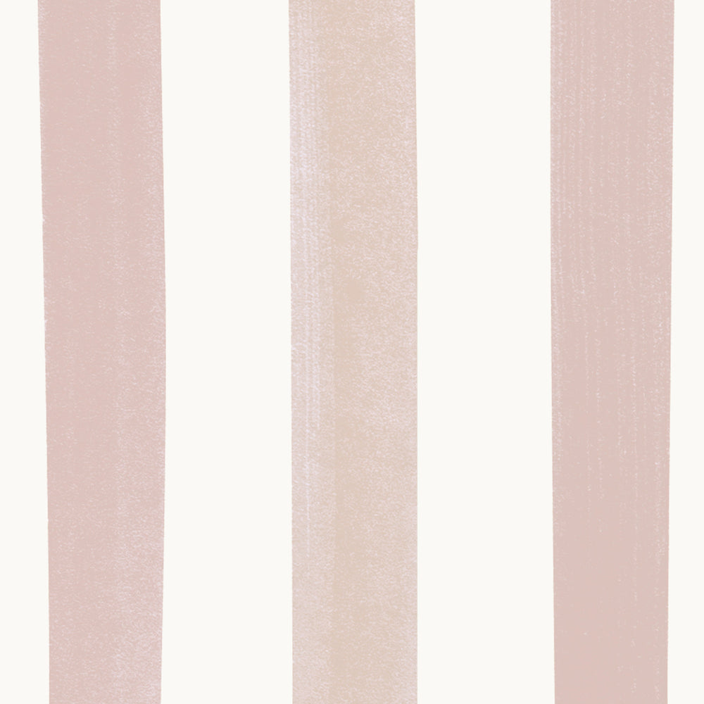 Watercolour Stripes Large - Rose & Blush