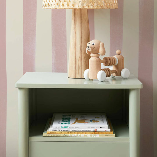 Watercolour Stripes Large - Candy & Cream