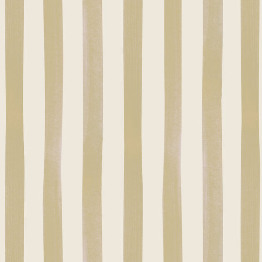 Watercolour Stripes Large - Mustard & Cream