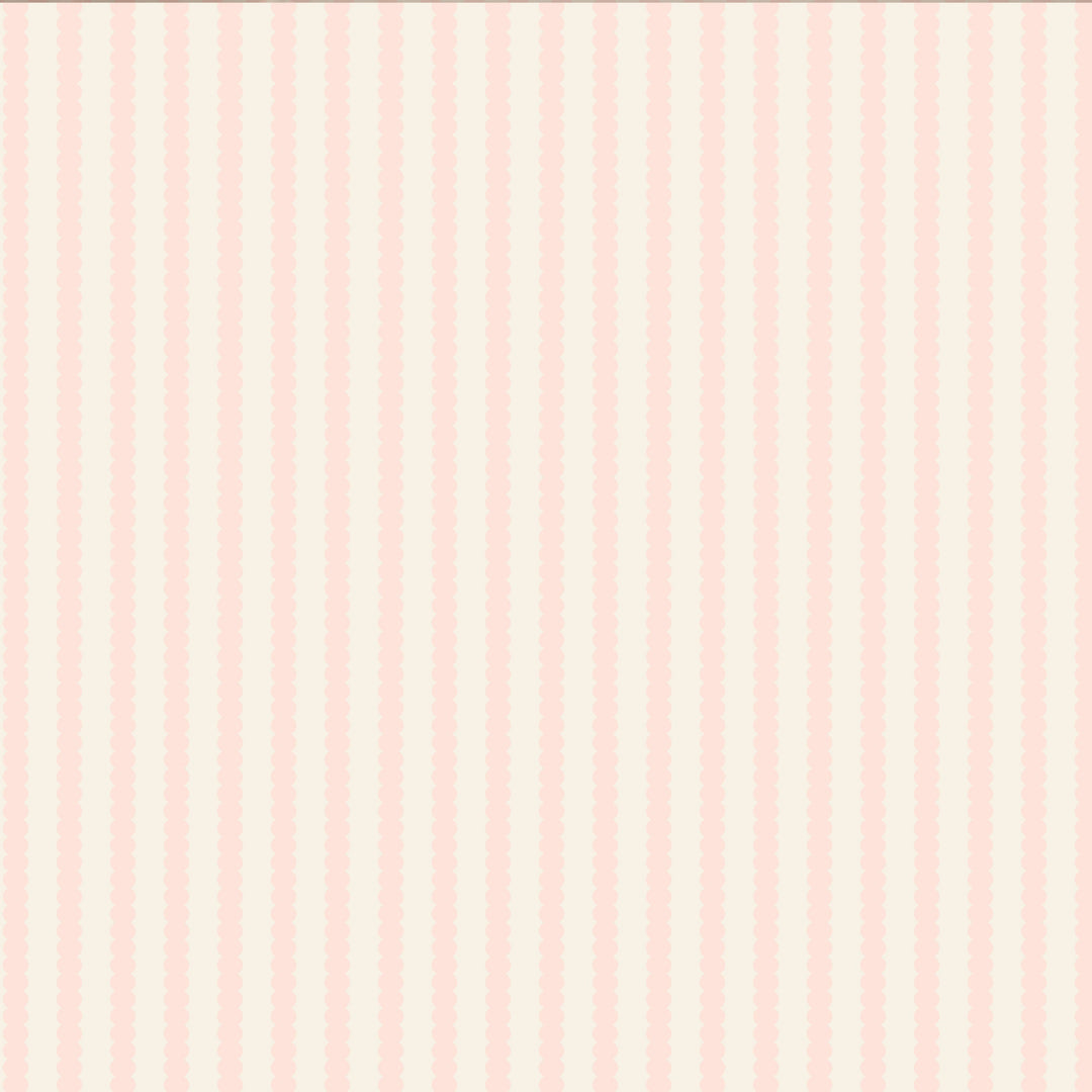Beady Stripes - Bare Pink & Cream