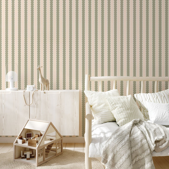 Beady Stripes - Nudie Sage