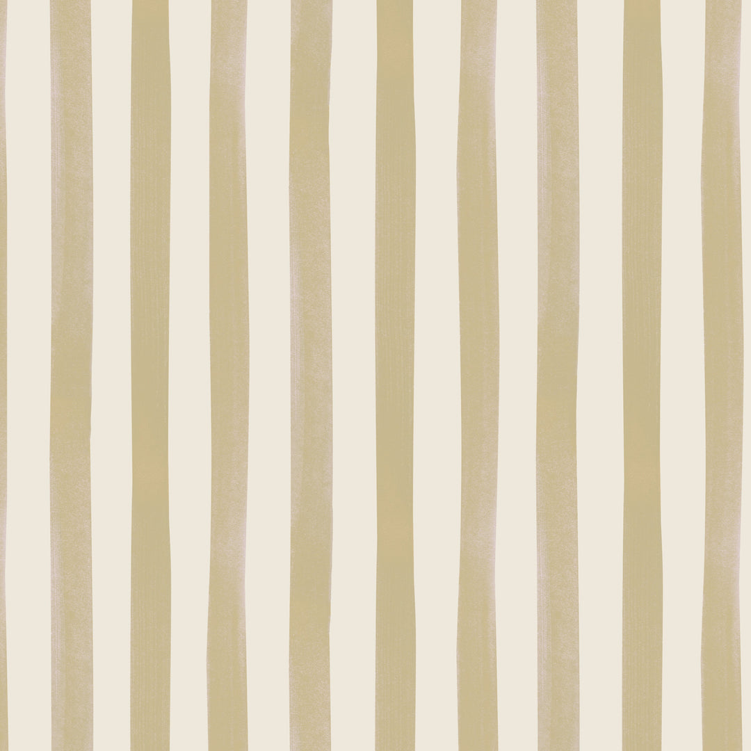 Watercolour Stripes - Mustard & Cream