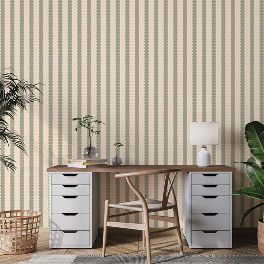 Beady Stripes - Nudie Sage