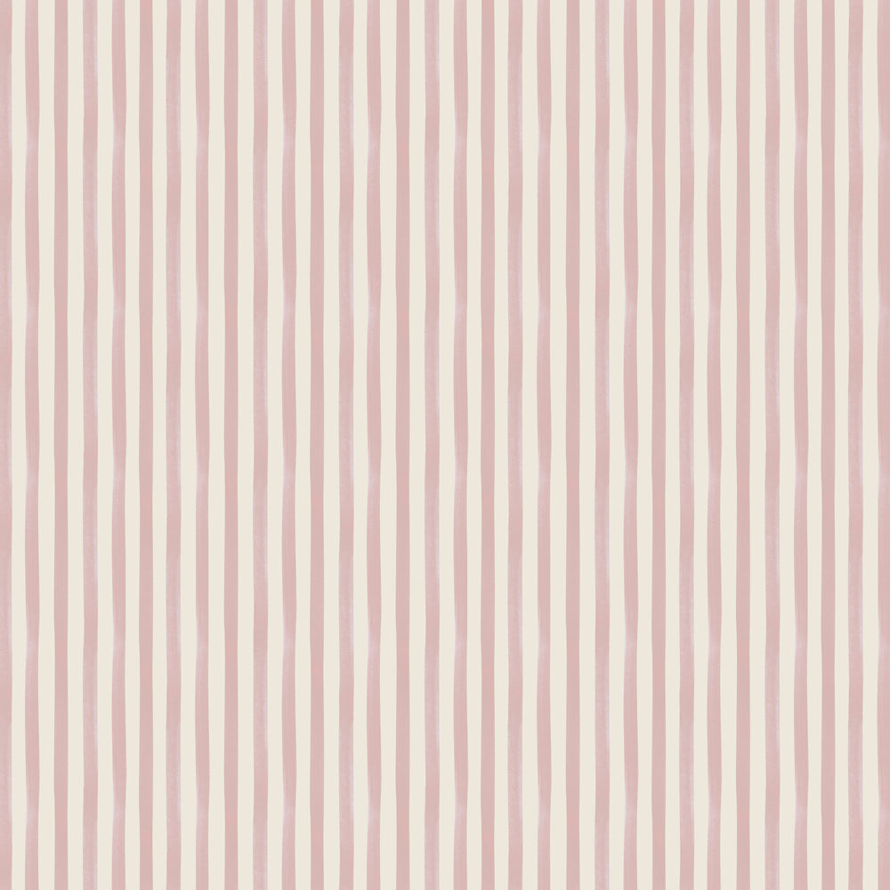Watercolour Stripes - Candy & Cream