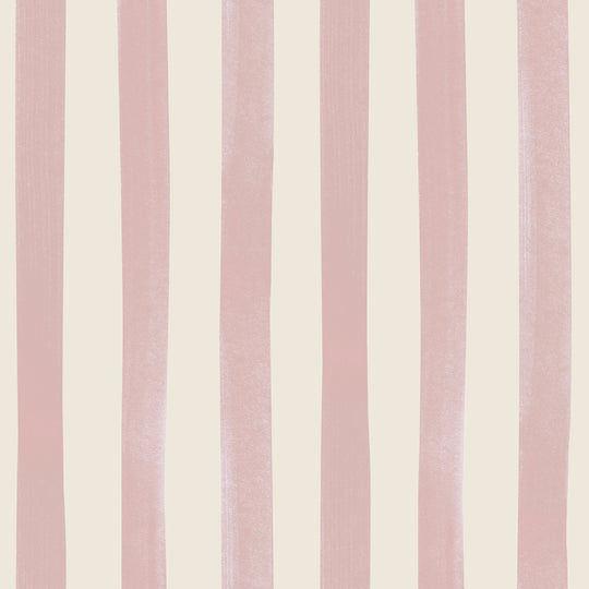 Watercolour Stripes Large - Candy & Cream