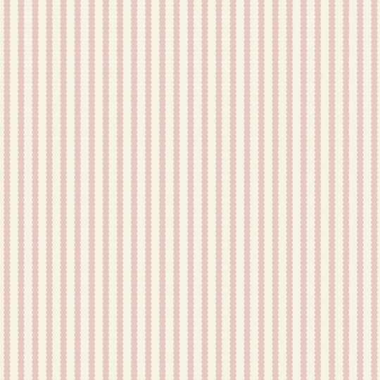 Beady Stripes - Carnation & Cream