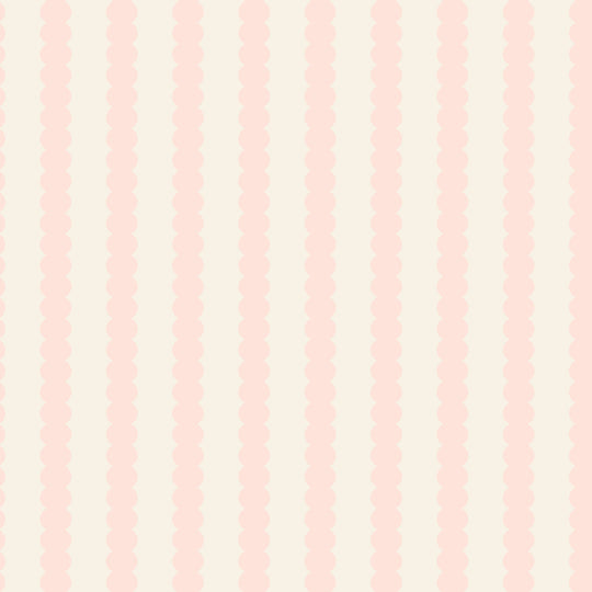 Beady Stripes - Bare Pink & Cream