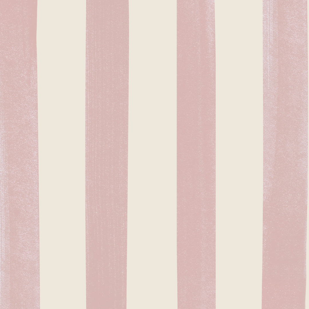 Watercolour Stripes - Candy & Cream
