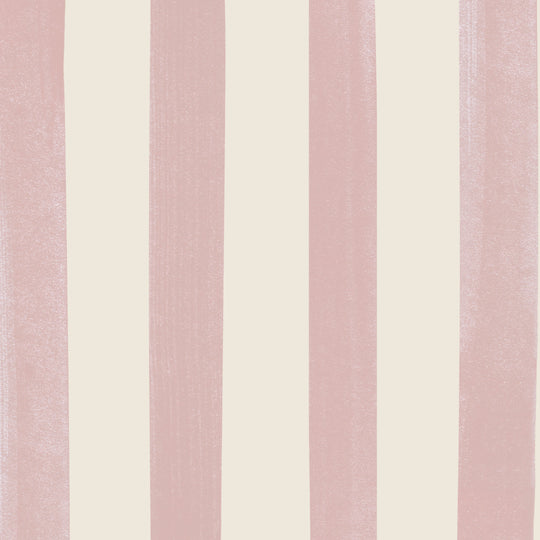 Watercolour Stripes - Candy & Cream