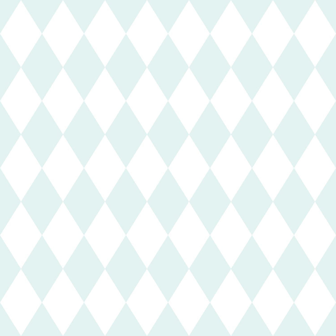 Harlequin in Soft Mint