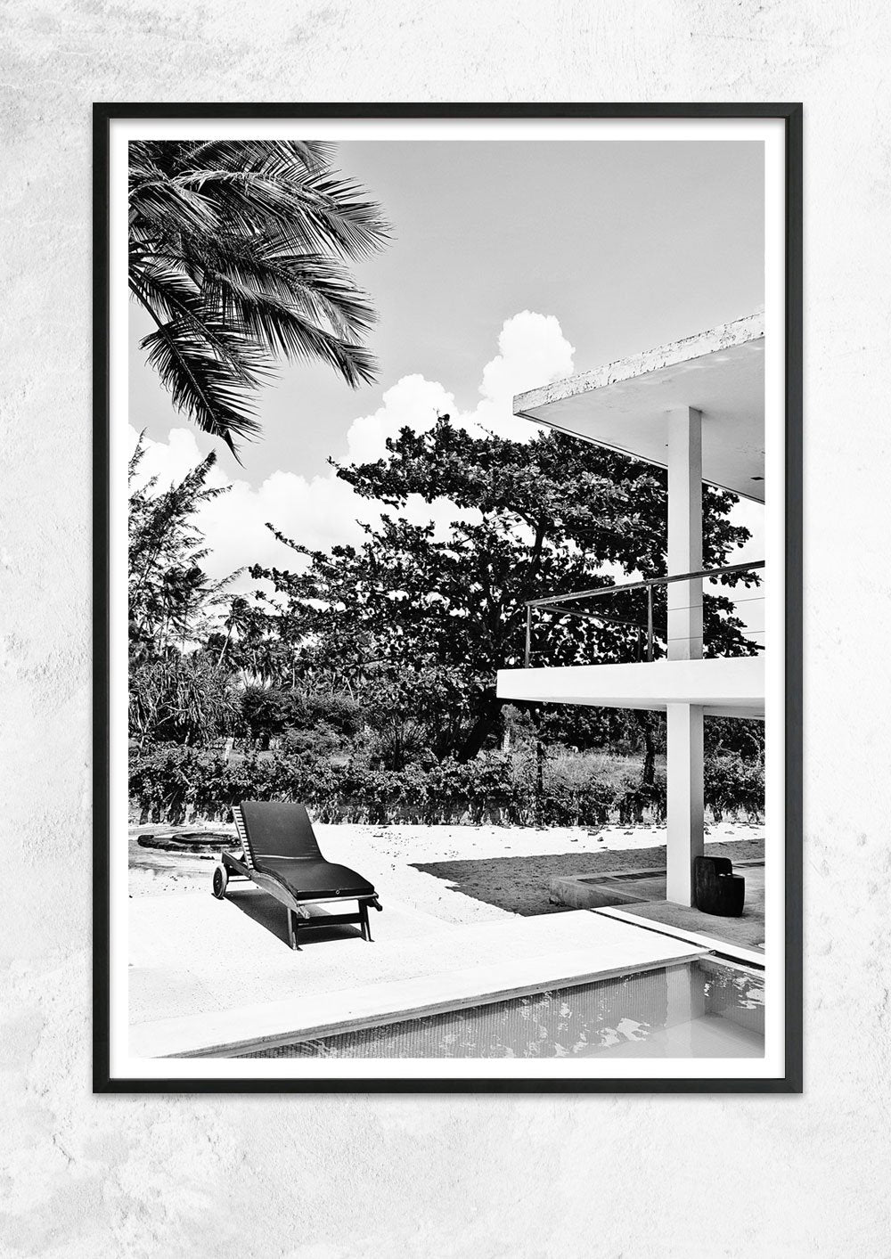 Lonely Deck Chair By The Pool