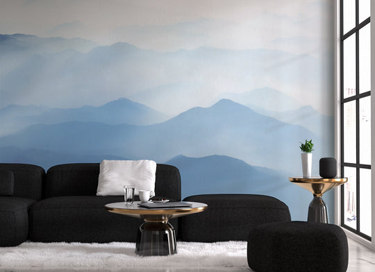 Misty Mountains Sky Blue