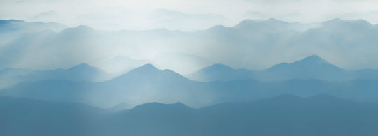 Misty Mountains Sky Blue