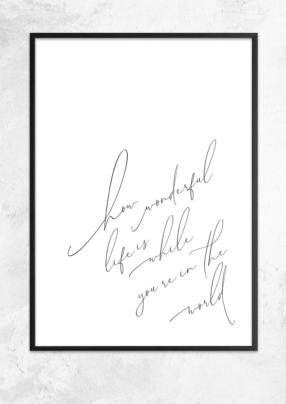 How Wonderful Life Is II