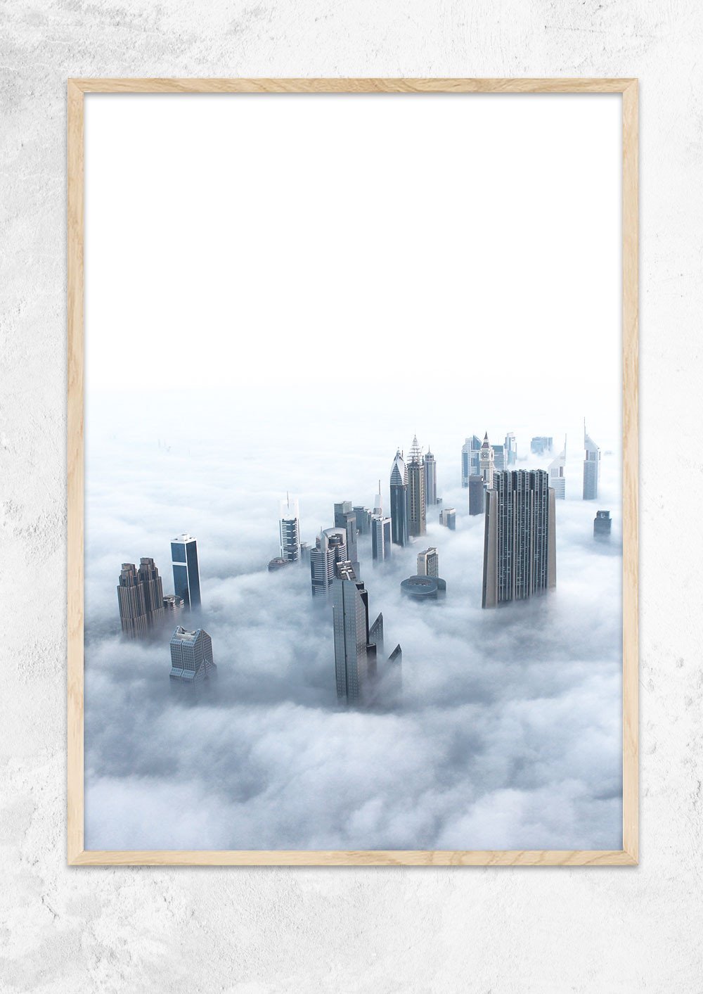 Foggy Dubai Skyline