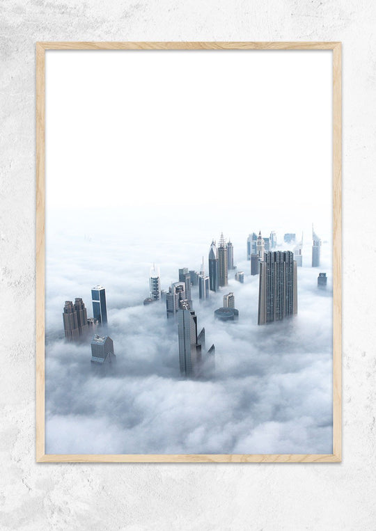 Foggy Dubai Skyline