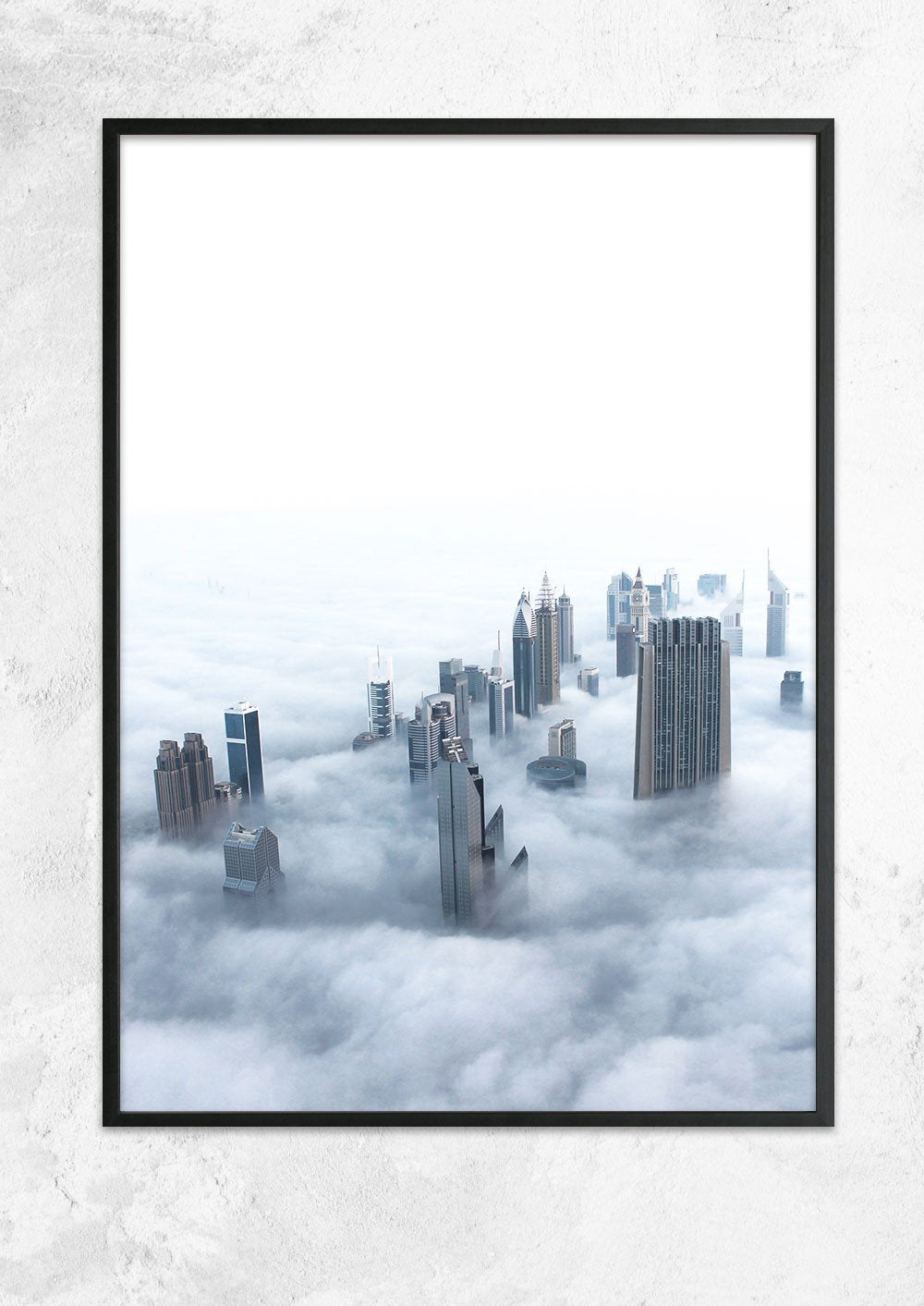 Foggy Dubai Skyline
