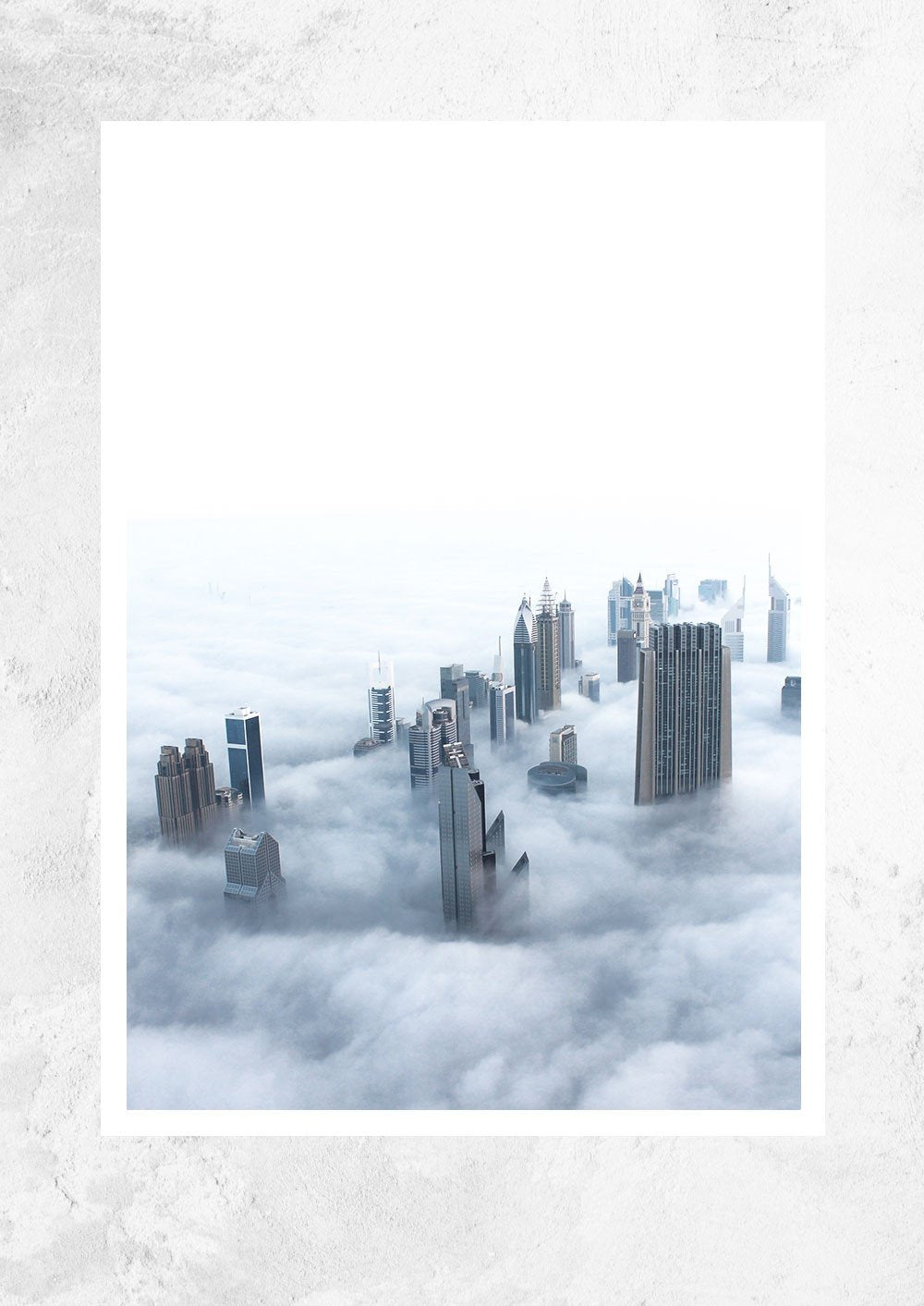 Foggy Dubai Skyline