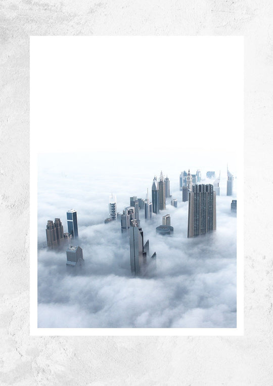 Foggy Dubai Skyline
