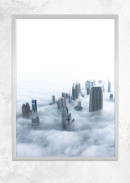 Foggy Dubai Skyline