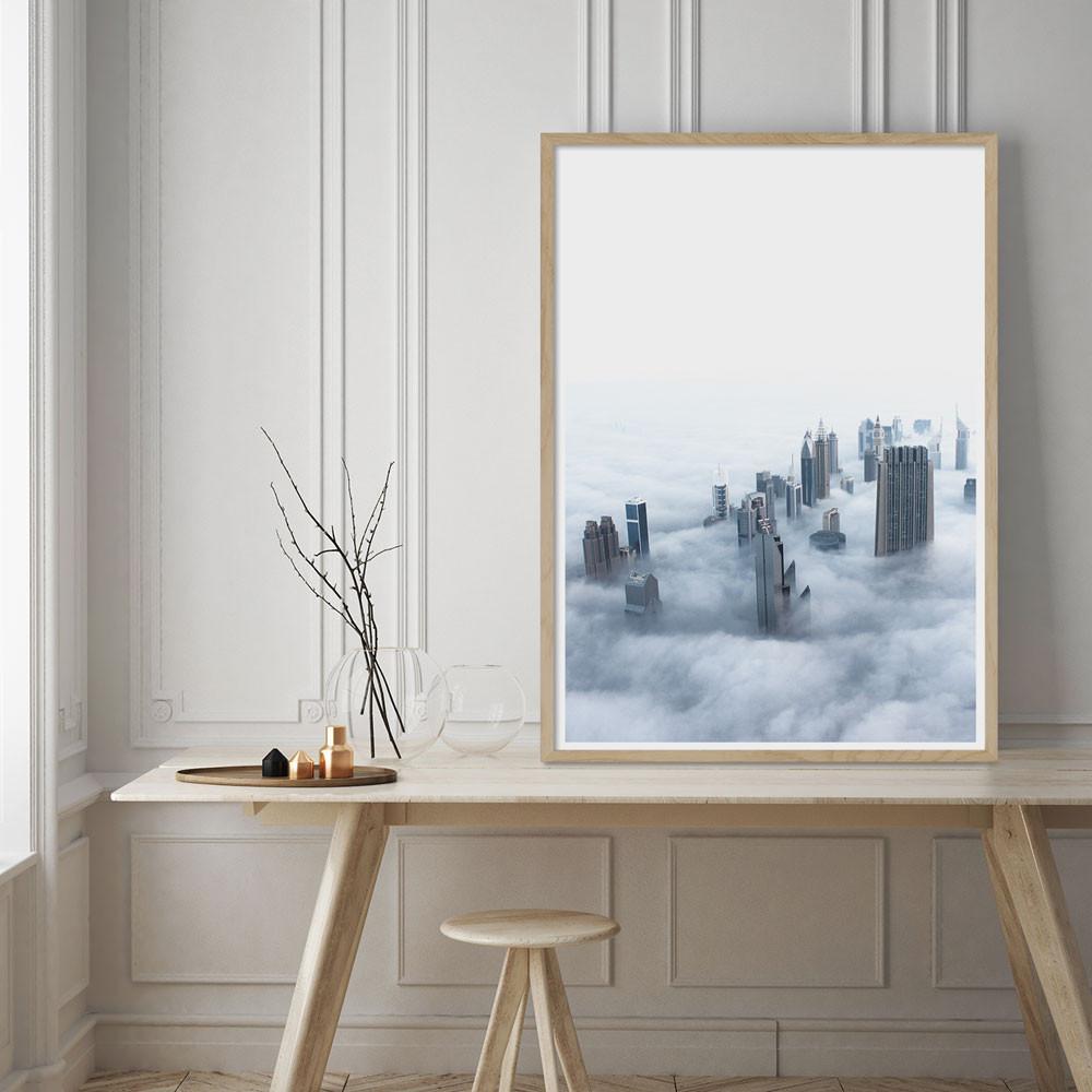 Foggy Dubai Skyline