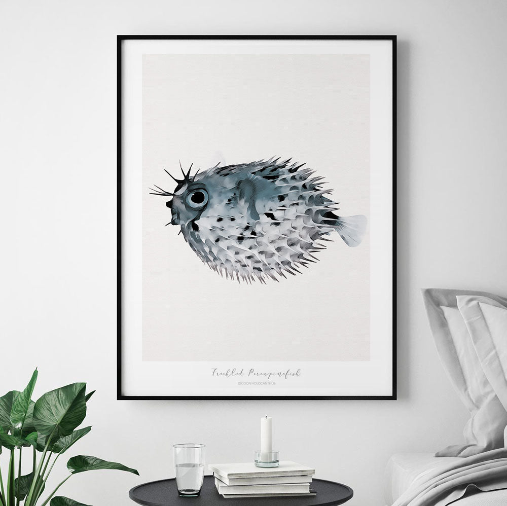 Marine Life Series - Freckled Porcupine Fish