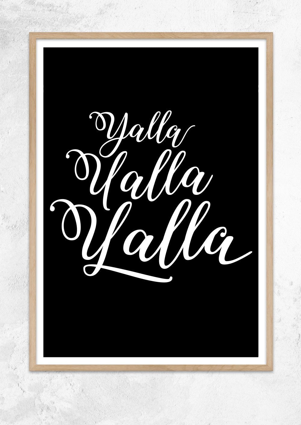 Yalla Yalla Yalla! in Black