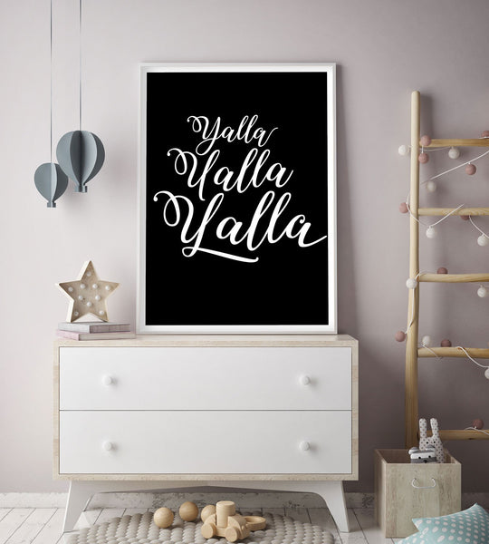Yalla Yalla Yalla! in Black