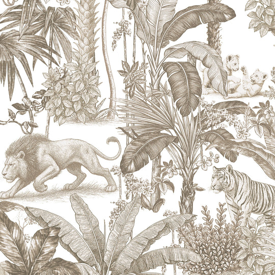 Jungle - Colonial Cats in Sepia