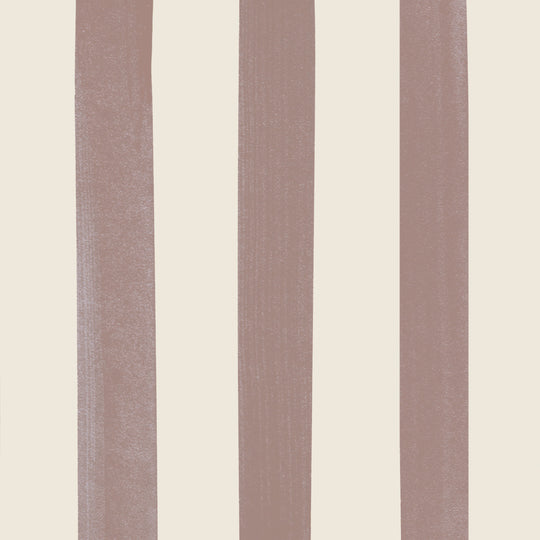 Watercolour Stripes - Chocolate & Cream