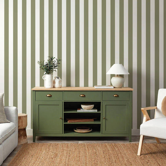 Literary Stripes ~ The Alcott in Olive