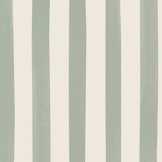 Watercolour Stripes Large - Sage & Cream