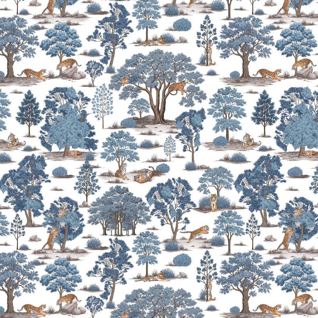 Tiger In The Woods - Blue