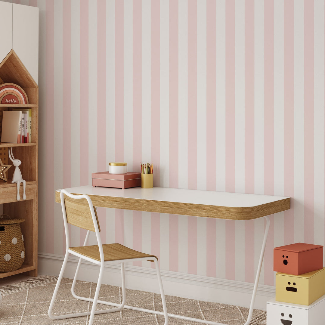 Literary Stripes ~ The Alcott in Pastel Pink