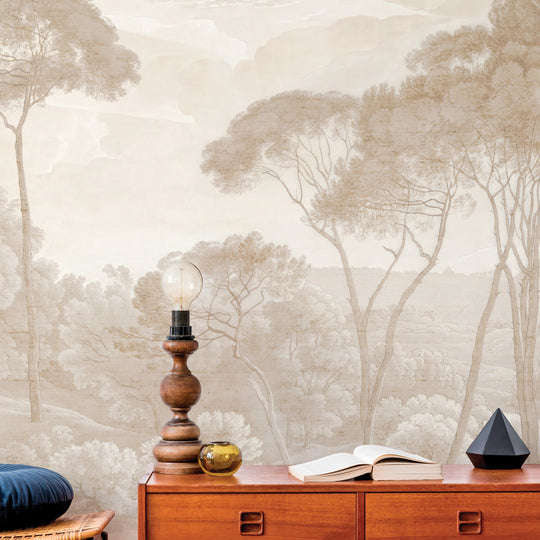 Umbrella Pines Study - Dusty Silk