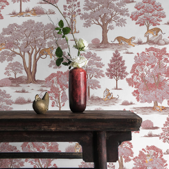 Tiger In The Woods - Candy Pink