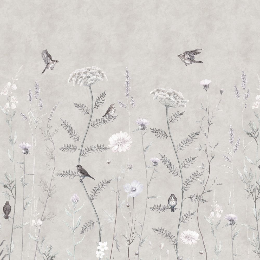 Whimsical Garden in Silver
