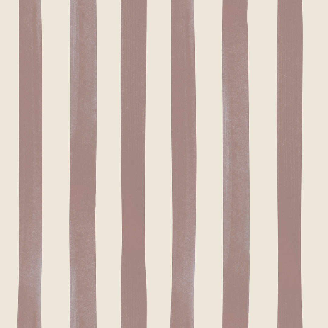 Watercolour Stripes Large - Chocolate & Cream