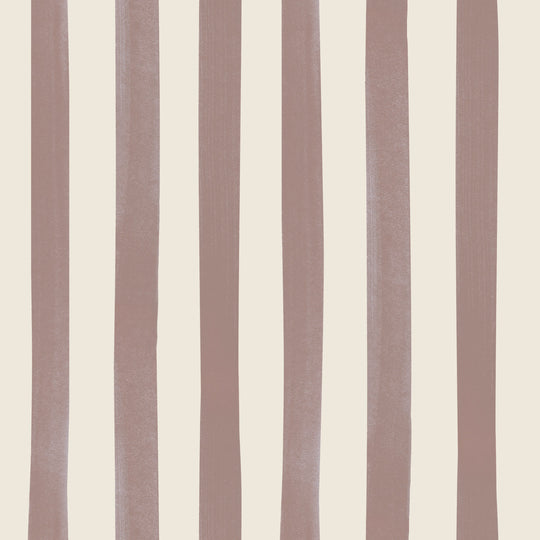 Watercolour Stripes Large - Chocolate & Cream