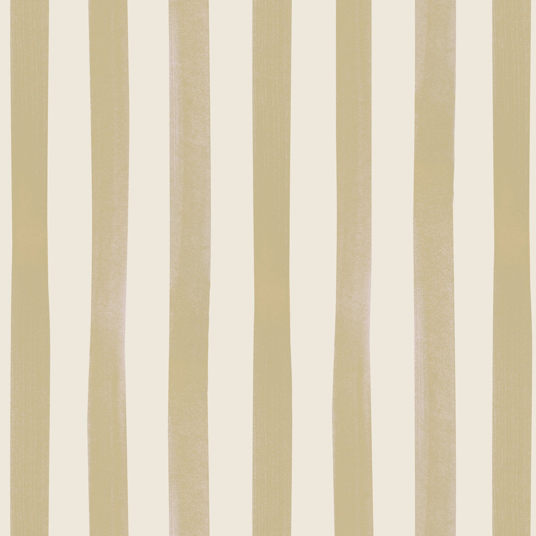 Watercolour Stripes Large - Mustard & Cream