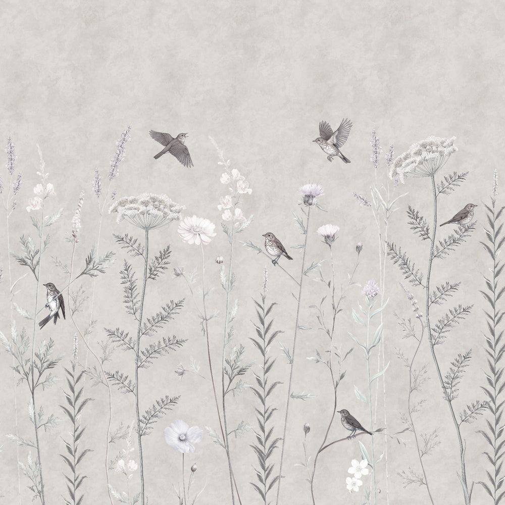 Whimsical Garden in Silver