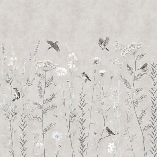 Whimsical Garden in Silver