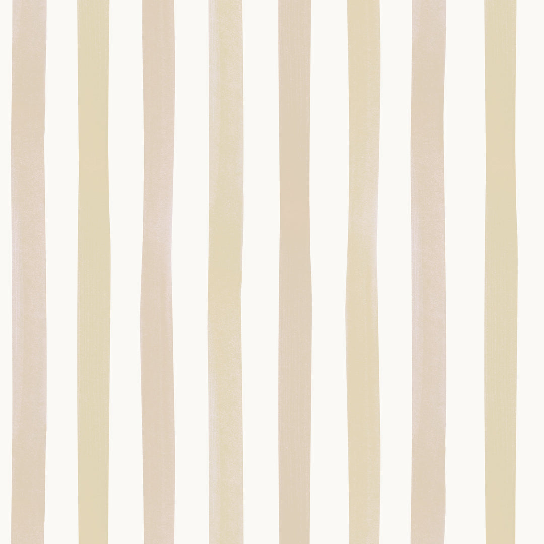 Watercolour Stripes Large - Fawn & Mustard