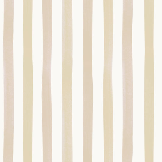 Watercolour Stripes Large - Fawn & Mustard