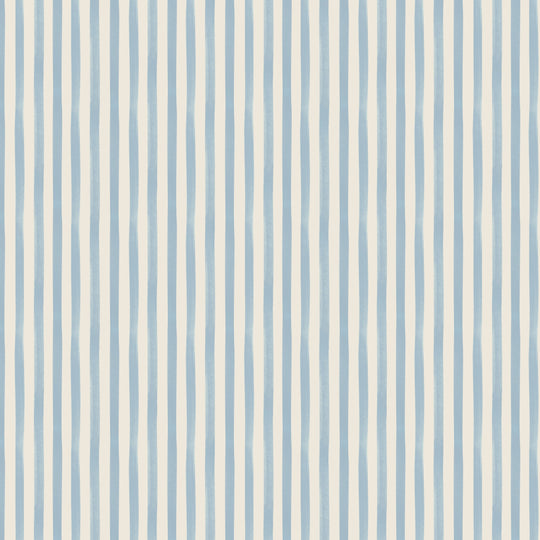 Watercolour Stripes - Powder Blue & Cream