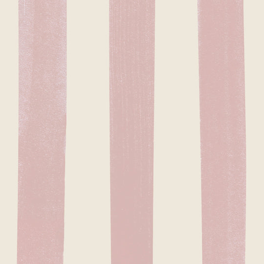 Watercolour Stripes Large - Candy & Cream